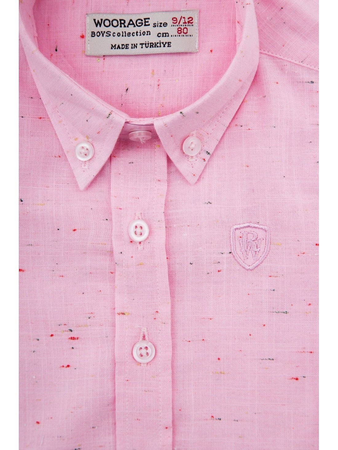 Light pink speckled shirt NDZ3803 - Online store - Boutique